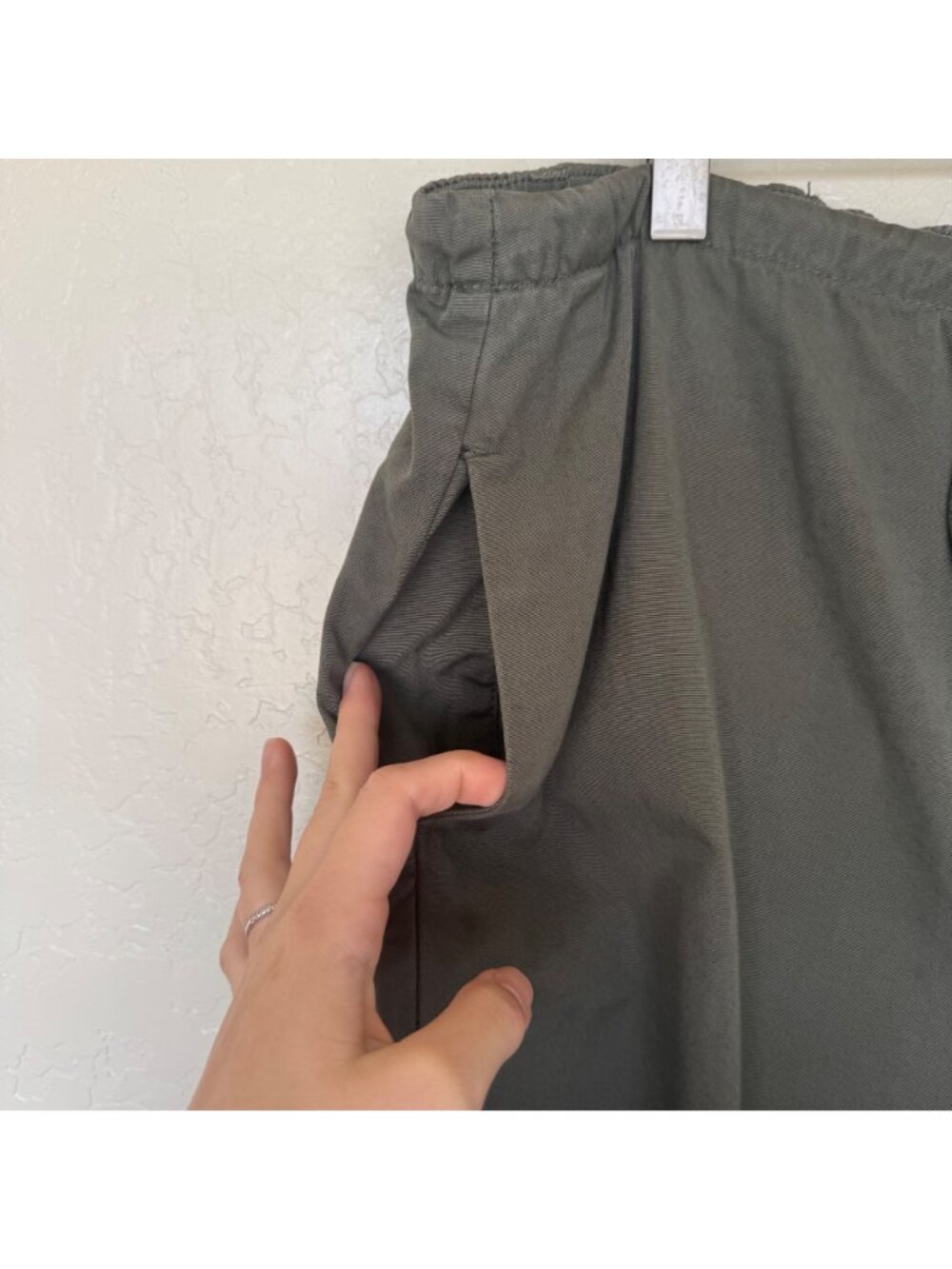 Free People Light Parachute Pants Olive Green Womens Size Small Boho - Picture 5 of 12